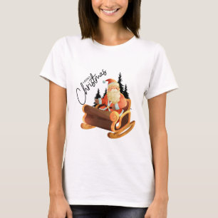 Camiseta Noel Vencendo em Sleigh Artístico