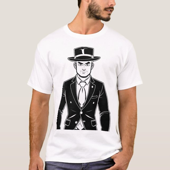Camiseta Noir Detetive Portrait (Frente)