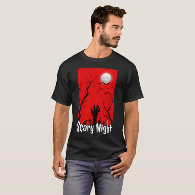 Camiseta Noite Assustadora (Frente Completa)