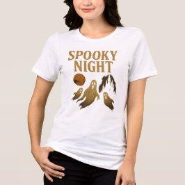 Camiseta Noite Assustadora Clássico Halloween Estética Góti