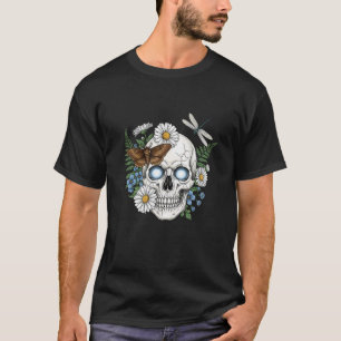 Camiseta Noite Botânica de Skull Bloom