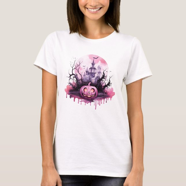 Camiseta Noite Certa: Coleção de Casa Assombrada (Frente)