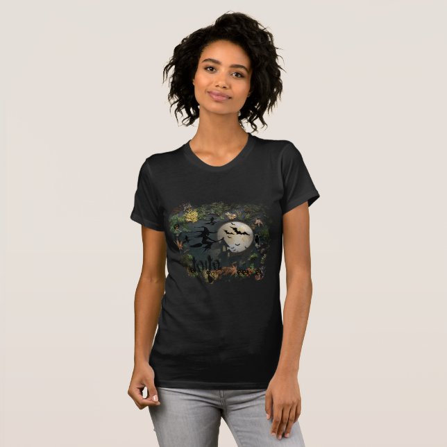 Camiseta Noite da Festa das Bruxas (Frente Completa)