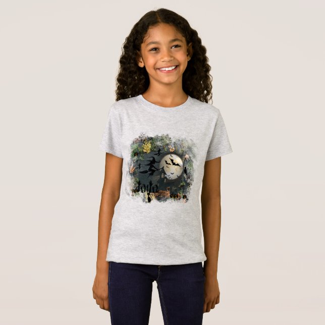 Camiseta Noite da festa das bruxas (Frente Completa)