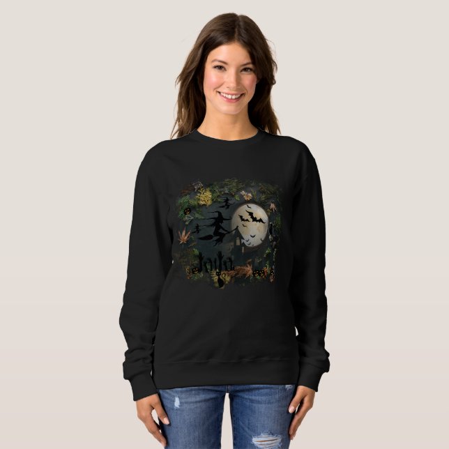 Camiseta Noite da festa das bruxas (Frente Completa)