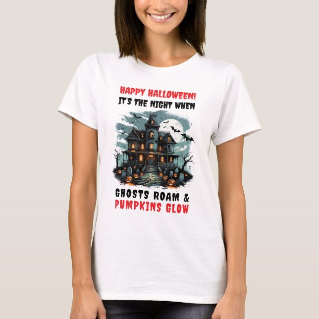 Camiseta Noite das Bruxas Branca (Frente)