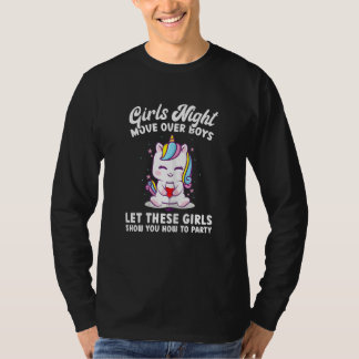 Camiseta Noite das Meninas Mulheres Mexe Com os Meninos Fes