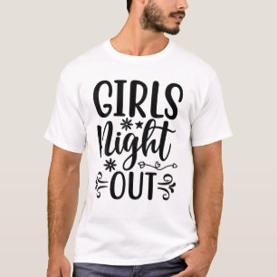 Camiseta Noite das Meninas Roupas de Despedida de Solteira 