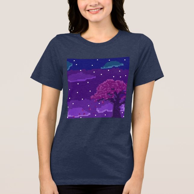 Camiseta Noite de 8 Bits (Frente)