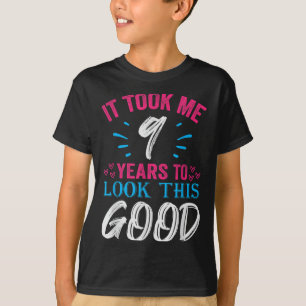 Camiseta Noite de 9 anos Cita Gráficos Engraçado 9º B-da