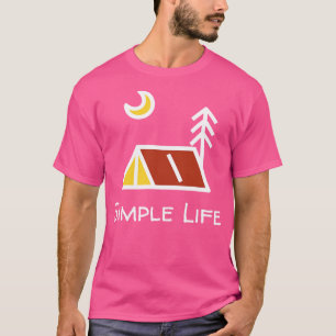 Camiseta Noite de acampamento de vida simples