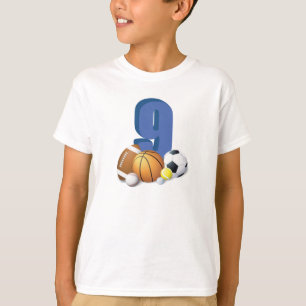 Camiseta Noite de Balls de Esportes de Aniversário