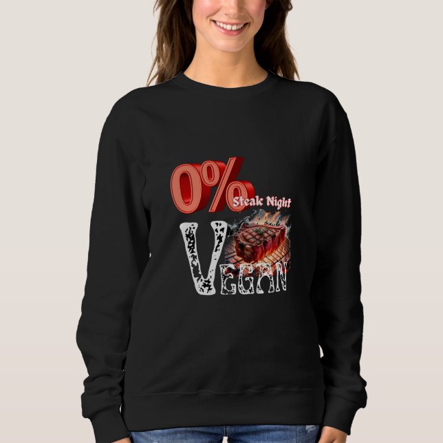 Camiseta Noite de Bife Vegano Zero Porcento (Frente)