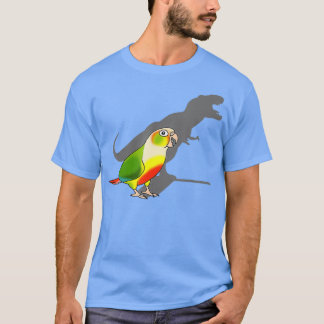 Camiseta Noite de Birb Engraçado Tre Shadow Green Conure