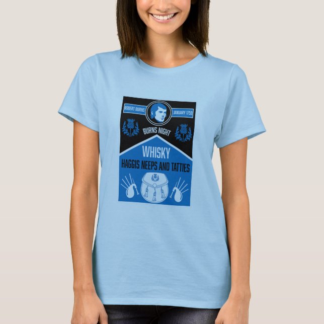 Camiseta Noite de Burns Escocês (Frente)