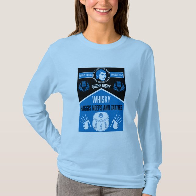 Camiseta Noite de Burns Escocês (Frente)