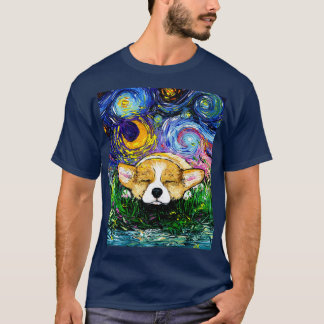 Camiseta Noite de Corgi com Sono