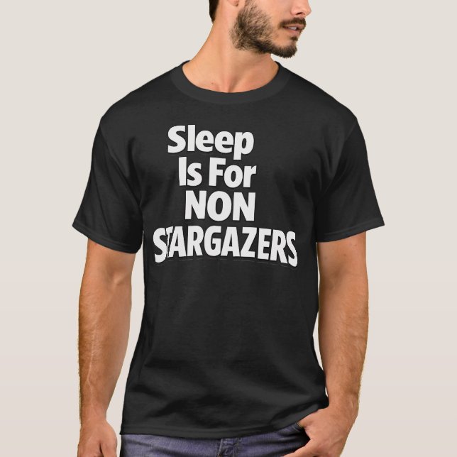 Camiseta Noite de Coruja Amante da Astronomia Observando as (Frente)
