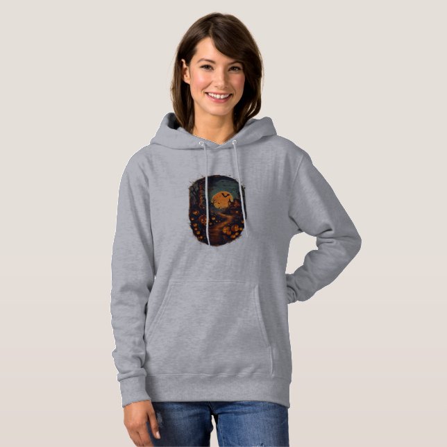 Camiseta Noite de Dia das Bruxas Spooky (Frente Completa)