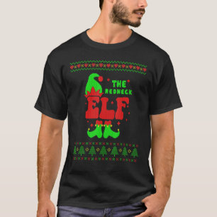 Camiseta Noite De Família Do Elf Do Redneck Que Combina Com