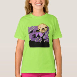 Camiseta Noite de fantasia do dia das bruxas das crianças