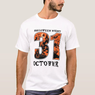 Camiseta Noite de Halloween Casa Assombrada de Outubro Brux