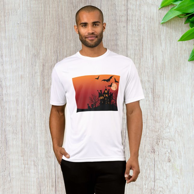 Camiseta Noite de Halloween de Spooky Haunted House (Criador carregado)