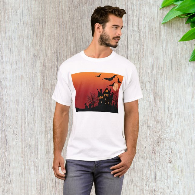 Camiseta Noite de Halloween de Spooky Haunted House (Criador carregado)