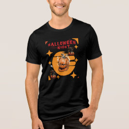 Camiseta Noite de Halloween - Pumpkin Skull assustador