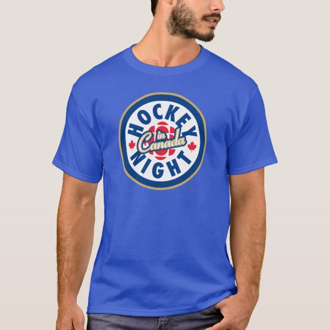 Camiseta Noite de Hóquei no Canadá (Frente)