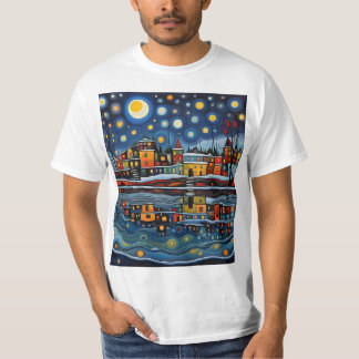 Camiseta Noite de inverno no lago 6