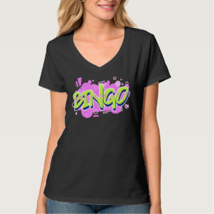 Camiseta Noite de Jogo Bingo Diversão do grafite
