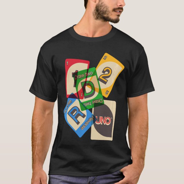 Camiseta Noite de Jogo Clássico UNO menino (Frente)