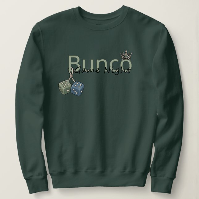 Camiseta Noite de Jogo de Bunco  (Frente do Design)