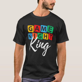 Camiseta Noite de Jogos em Família Rei É assim que eu organ