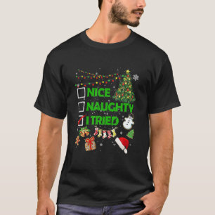 Camiseta Noite De Natal Bela, Eu Tentei A Árvore Do Xmas P
