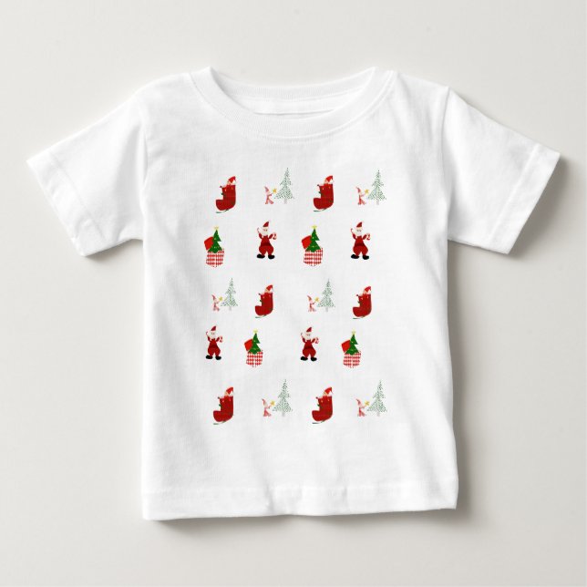 Camiseta Noite de Natal - Diversão de Bebê (Frente)
