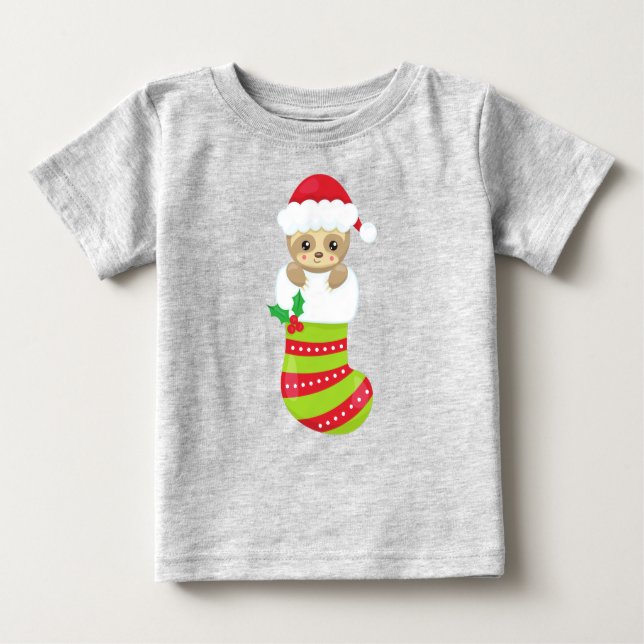 Camiseta Noite de Natal, Natal Stocks, Papai Noel (Frente)