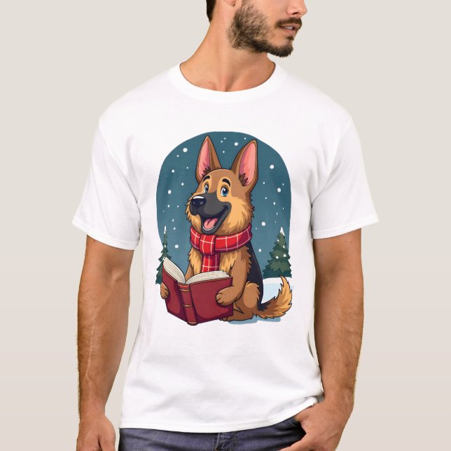Camiseta Noite de Pastores Cantando Canções Natalícias (Frente)