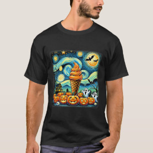 Camiseta Noite de Sorvete Cone Halloween