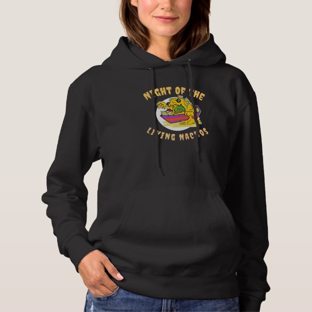 Camiseta Noite de Terror do Halloween dos Nachos Vivos (Frente)