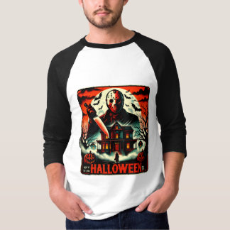 Camiseta Noite de Terror Retro de Halloween Vibes de Slashe