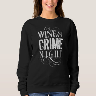 Camiseta Noite de Vinho & Crime - crimes reais engraçados