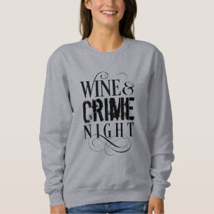 Camiseta Noite de Vinho e Crime - Engraçado crime