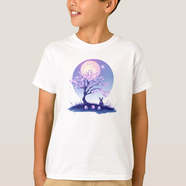 Camiseta Noite do Coelho Lunar (Frente)