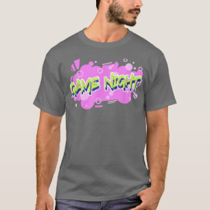 Camiseta Noite do Jogo Divertido do grafite