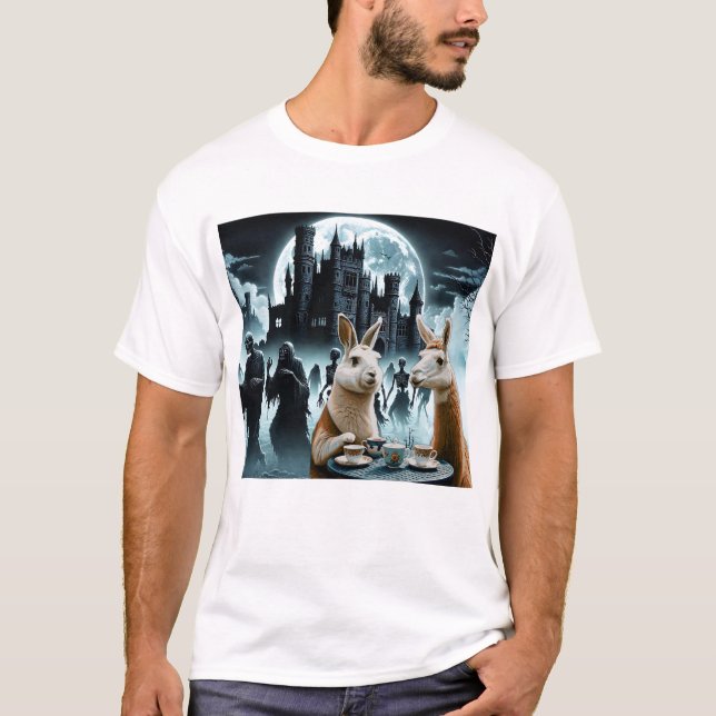 Camiseta Noite do Morto Tea Party (Frente)