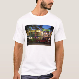 Camiseta Noite em Ocean Drive, South Beach, Miami