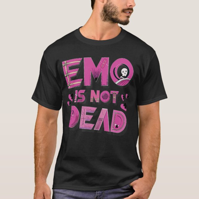 Camiseta Noite Emo Não Está Morta amigos (Frente)