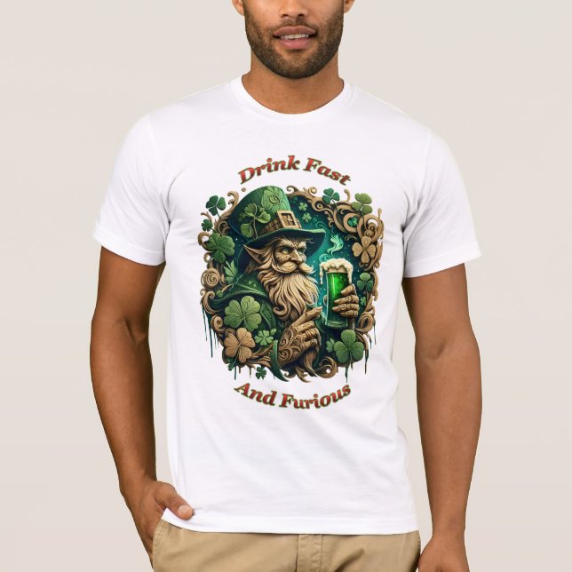 Camiseta Noite Encantada de Brinde Ale A Leprechauns (Frente)